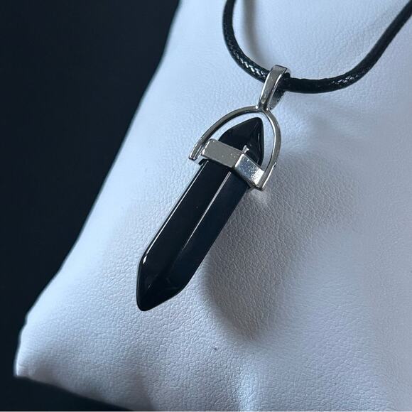 Natural Healing Energy Stone Necklace Hematite for Clarity,New! - Picture 2 of 3